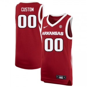 Men Custom Cardinal Arkansas #00 NCAA Jerseys 756264-326