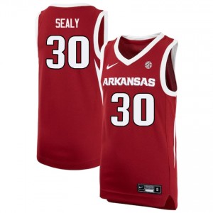 Men Isaiah Sealy Cardinal Hogs #30 High School Jersey 619009-281