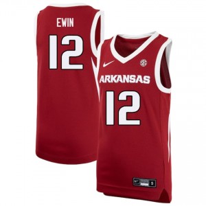 Men Malique Ewin Cardinal Arkansas #12 Official Jersey 386327-978