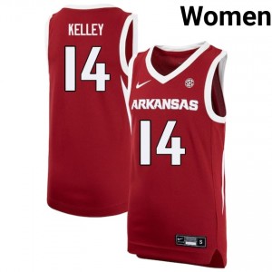 Women Ayden Kelley Cardinal University of Arkansas #14 Stitched Jerseys 621960-100
