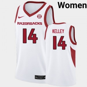 Women Ayden Kelley White Hogs #14 Player Jersey 606581-177