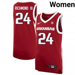 Women Billy Richmond III Cardinal Arkansas Razorbacks #24 Replica Jerseys 633547-397