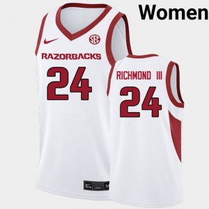 Women Billy Richmond III White Hogs #24 Game Jersey 525037-891