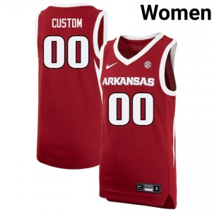 Women Custom Cardinal Razorbacks #00 Alumni Jerseys 273487-897