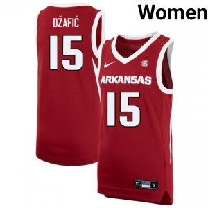 Women Elmir Dzafic Cardinal Arkansas #15 High School Jerseys 365570-569