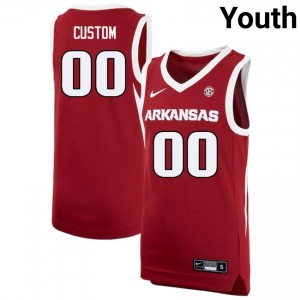 Youth Custom Cardinal University of Arkansas #00 Limited Jerseys 802848-349
